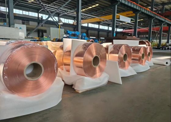 Ultra Wide Thin Narrow Copper Strip 2mm-1310mm Chất liệu công nghiệp